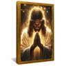 quadro jesus em gloria dourado