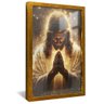 quadro jesus em gloria dourado reflexo