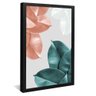 quadro folhas florais preto