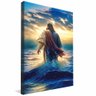 quadro jesus caminhando na agua borda infinita