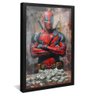 quadro rich deadpool preto reflexo