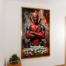 2 quadro rich deadpool dourado