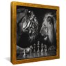 quadro xadrez gigantes dourado