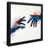 quadro dar maos pop preto