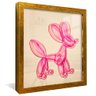 quadro pop balao cachorro dourado reflexo