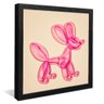 quadro pop balao cachorro preto
