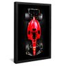 quadro decorativo f1 red preto