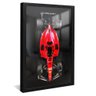 quadro decorativo f1 red preto reflexo