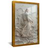 quadro jesus andando nas aguas em marmore dourado reflexo