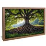 quadro raizes da natureza madeira
