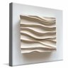 quadro painel ondas creme borda infinita