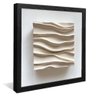 quadro painel ondas creme preto