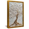 quadro arvore e detalhes dourado