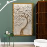 1 quadro arvore tons dourado