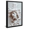 quadro de cristo gesso preto