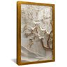 quadro arte magnolia branca dourado reflexo