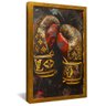 quadro luvas de boxe louis vuitton dourado