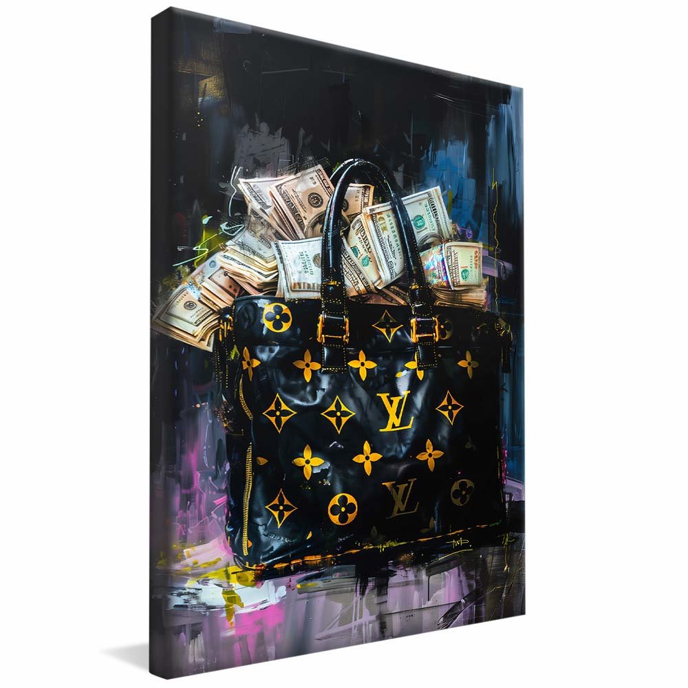 Quadro Decorativo Bolsa de Dinheiro Louis Vuitton V2216