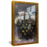 quadro bolsa de dinheiro louis vuitton dourado reflexo
