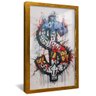 quadro pop money dourado reflexo