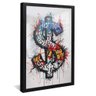 quadro pop money preto reflexo