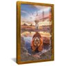 quadro leao reflexo dourado reflexo