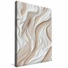 quadro painel abstrato branco borda