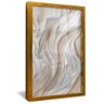 quadro painel abstrato branco dourada reflexo