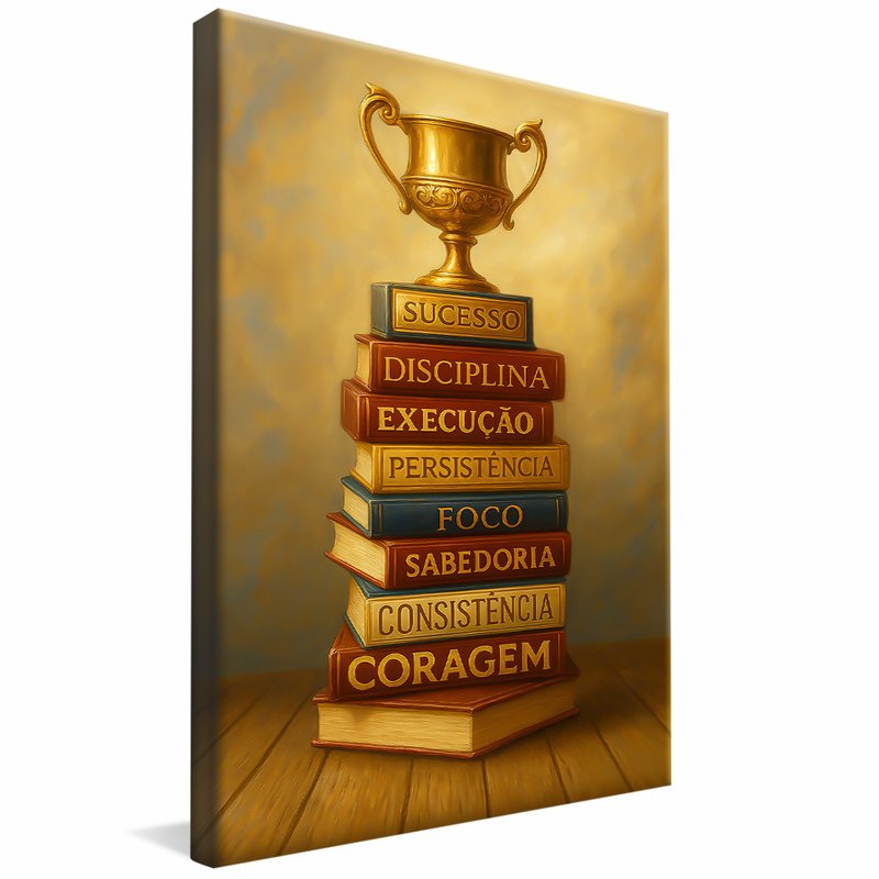 quadro caminha do sucesso borda