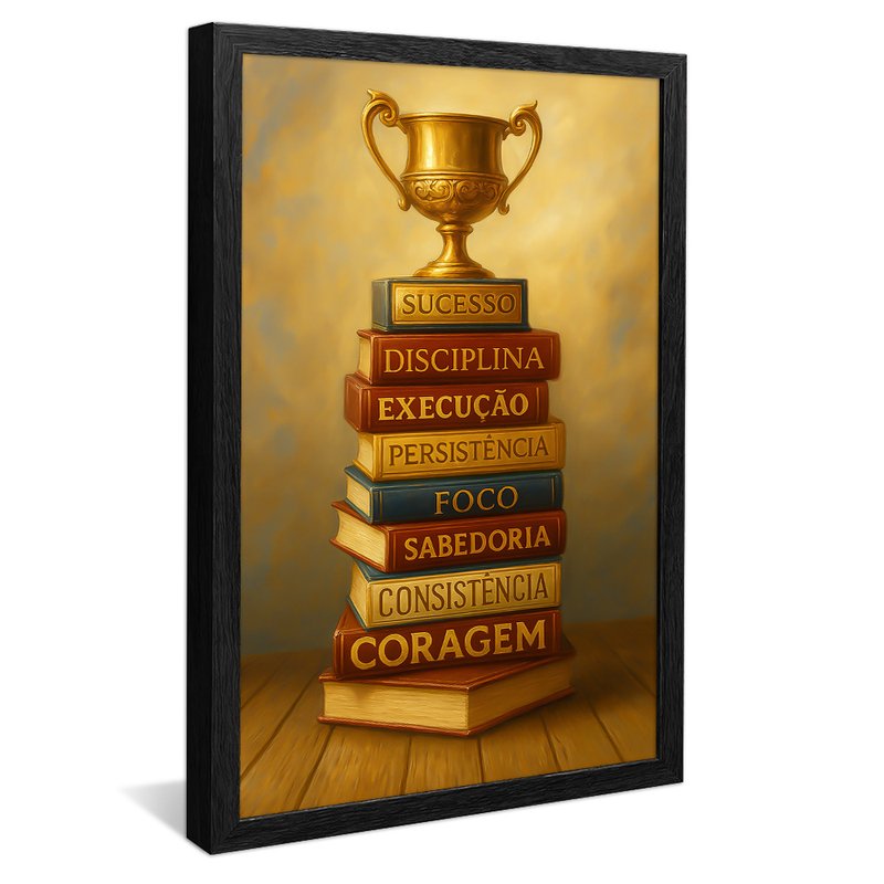quadro caminha do sucesso preto