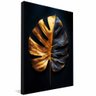 quadro floral black gold borda
