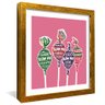 quadro pirulito blow pop dourado