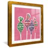 quadro pirulito blow pop dourado reflexo