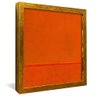 quadro vermelho laranja dourado