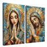 quadro duo maria jesus vitral v2 borda infinita