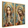 quadro duo maria jesus vitral v2 dourado