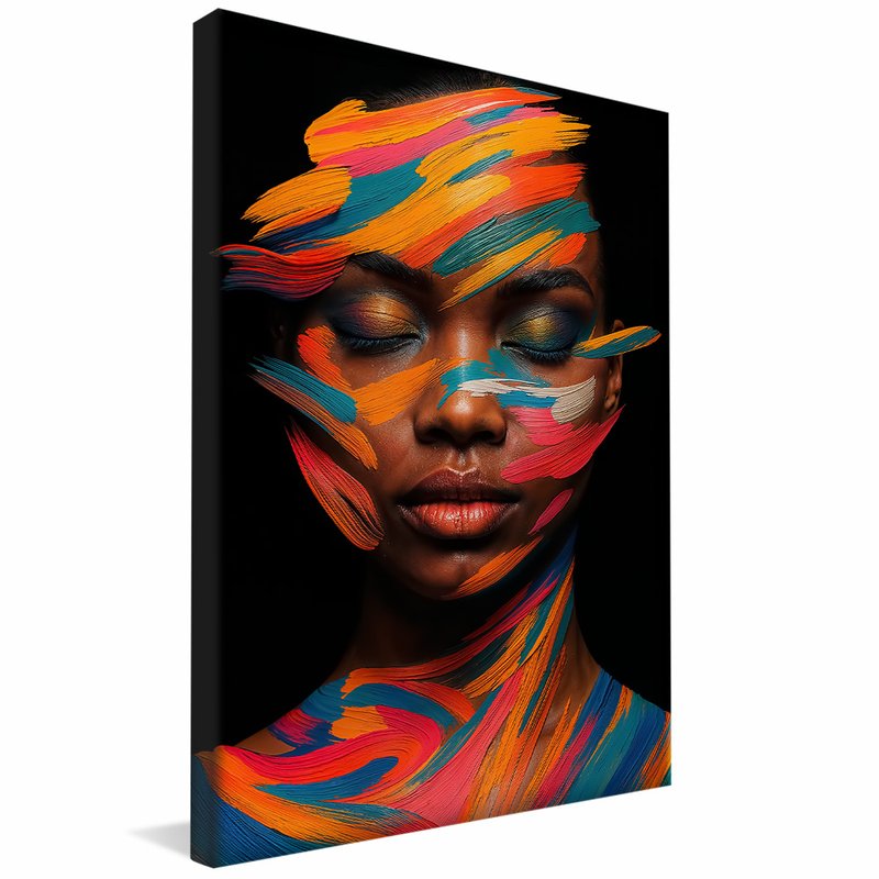 quadro pinturas no rosto borda