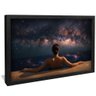 quadro mulher piscina galaxia v2 preto
