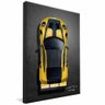 quadro porsche amarelo borda infinita