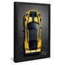 quadro porsche amarelo preto