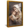 quadro nossa senhora menino jesus dourado reflexo