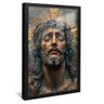 quadro paixao cristo v2 preto reflexo