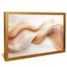 quadro abstrato fluido v2 dourado reflexo