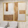 1 quadro duo painel rustico abstrato