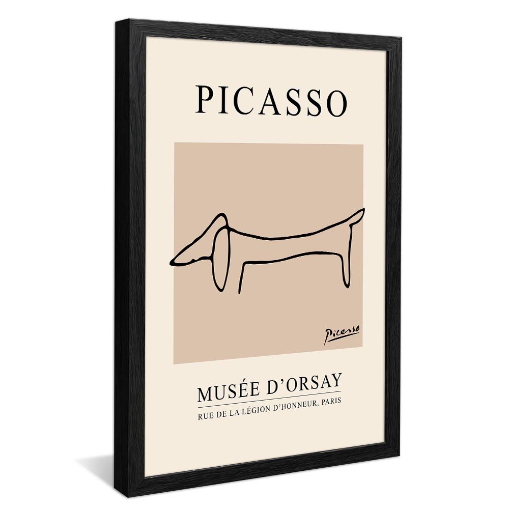 Quadro Decorativo Picasso The Dog Line Drawing V2361