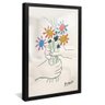 picasso the flowers of peace 1958 preto reflexo
