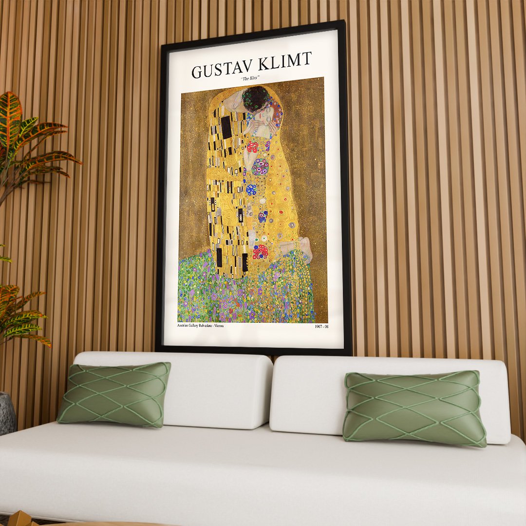 Quadro Decorativo Gustav Klimt The Kiss V2359