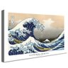quadro hokusai great wave kanagawa borda infinita