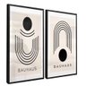 quadro bahaus duo 1920 preto reflexo