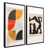 quadro bauhaus picasso style preto reflexo